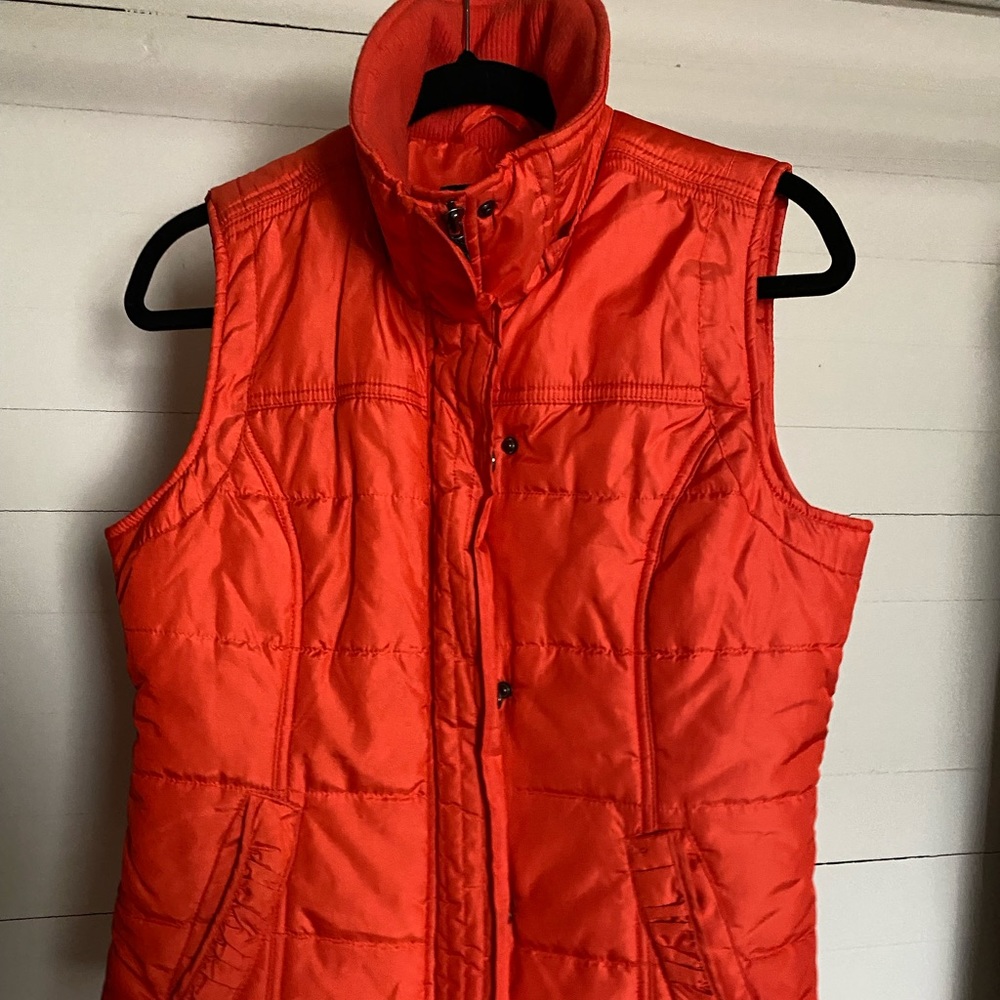 NY & Company Orange Puff Vest